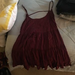 Brandy Melville Burgundy Jada Dress